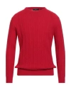 Daniele Fiesoli Lab Man Sweater Red Size L Merino Wool In Red