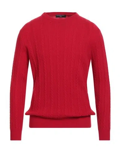 Daniele Fiesoli Lab Man Sweater Red Size L Merino Wool