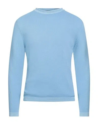 Daniele Fiesoli Lab Man Sweater Sky Blue Size L Merino Wool, Cashmere