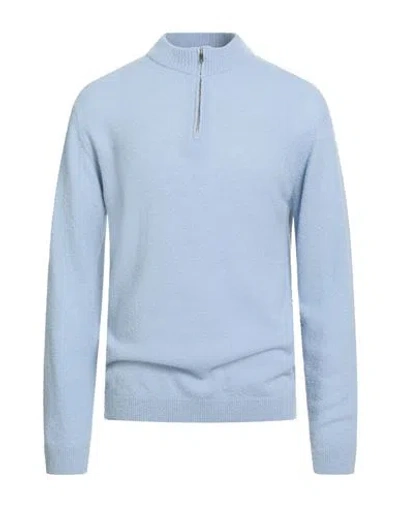 Daniele Fiesoli Lab Man Sweater Sky Blue Size Xxl Merino Wool, Polyester, Cashmere