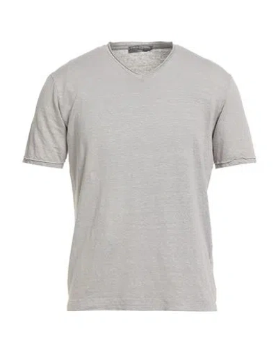 Daniele Fiesoli Lab Man T-shirt Taupe Size M Linen, Elastane In Gray