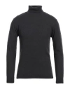 Daniele Fiesoli Lab Man Turtleneck Charcoal Size L Merino Wool, Polyamide, Cashmere