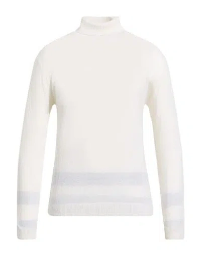 Daniele Fiesoli Lab Man Turtleneck White Size L Merino Wool, Polyamide, Cashmere