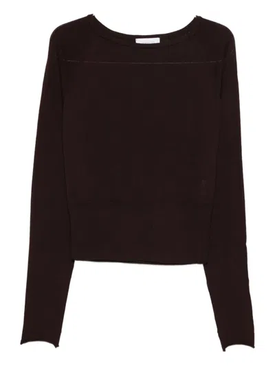 Daniele Fiesoli Long-sleeve Sweater In Brown