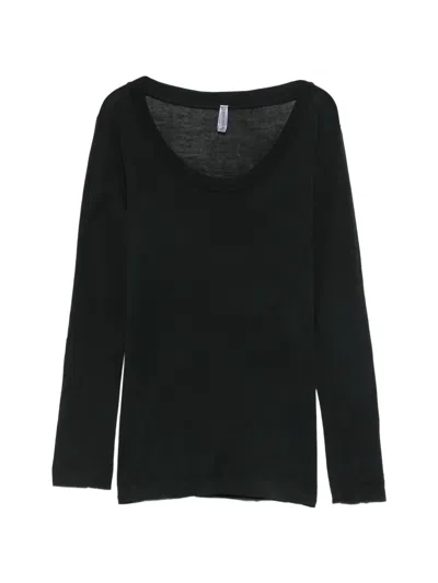 Daniele Fiesoli Madonna Neckline T-shirt In Black