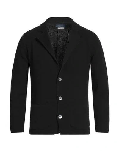 Daniele Fiesoli Man Blazer Black Size M Cotton