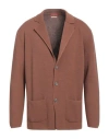 Daniele Fiesoli Man Blazer Brown Size L Cotton