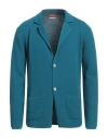 Daniele Fiesoli Man Blazer Deep Jade Size L Cotton In Green