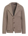 Daniele Fiesoli Man Blazer Khaki Size Xl Merino Wool, Polyamide In Brown