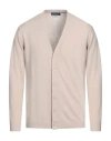 Daniele Fiesoli Man Cardigan Beige Size L Cotton In Neutral