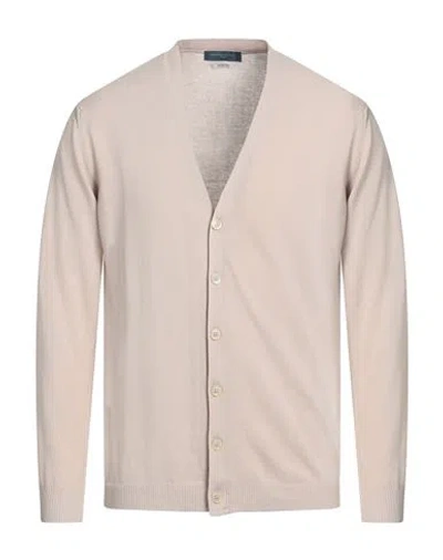 Daniele Fiesoli Man Cardigan Beige Size L Cotton In Neutral