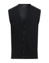 Daniele Fiesoli Man Cardigan Black Size L Wool, Cashmere