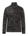 Daniele Fiesoli Man Cardigan Black Size M Merino Wool, Polyamide