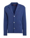 Daniele Fiesoli Man Cardigan Blue Size L Cotton
