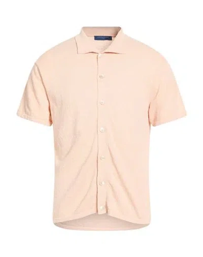 Daniele Fiesoli Man Cardigan Blush Size L Organic Cotton, Polyamide In Neutral