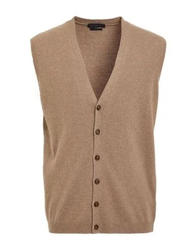 Daniele Fiesoli Man Cardigan Brown Size M Wool, Cashmere
