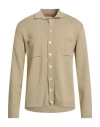 Daniele Fiesoli Man Cardigan Camel Size L Cotton In Black