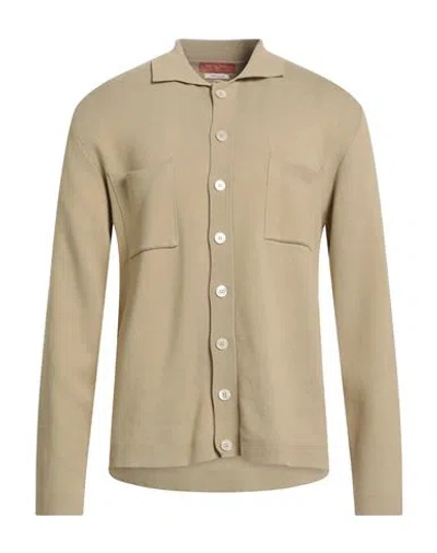 Daniele Fiesoli Man Cardigan Camel Size L Cotton In Black