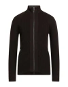 Daniele Fiesoli Man Cardigan Dark Brown Size L Merino Wool, Acrylic