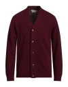 Daniele Fiesoli Man Cardigan Deep Purple Size L Cashmere