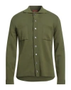 Daniele Fiesoli Man Cardigan Green Size L Cotton In Green