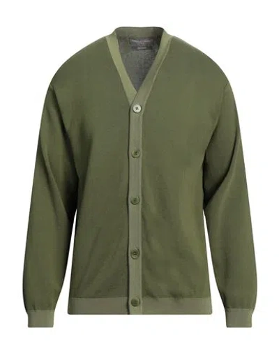 Daniele Fiesoli Man Cardigan Green Size L Cotton