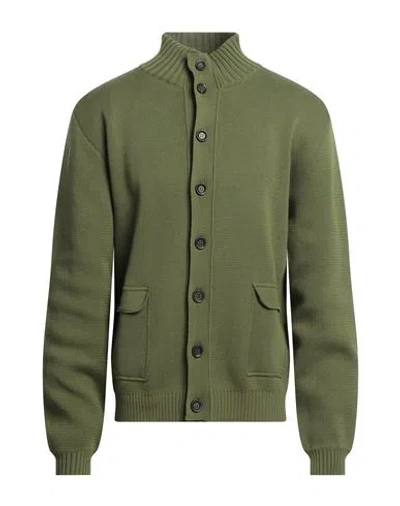 Daniele Fiesoli Man Cardigan Green Size L Cotton