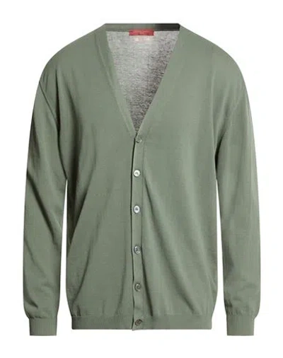 Daniele Fiesoli Man Cardigan Military Green Size L Cotton
