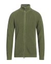 Daniele Fiesoli Man Cardigan Military Green Size L Cotton In Green