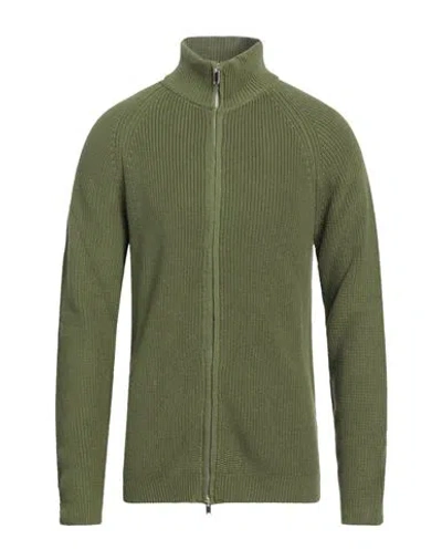 Daniele Fiesoli Man Cardigan Military Green Size L Cotton