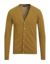 Daniele Fiesoli Man Cardigan Military Green Size M Merino Wool, Cashmere