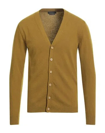Daniele Fiesoli Man Cardigan Military Green Size M Merino Wool, Cashmere