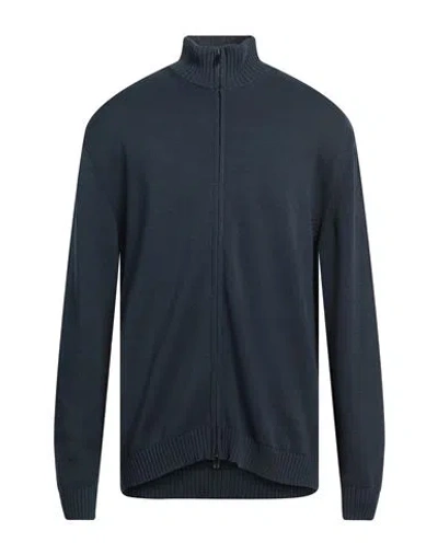 Daniele Fiesoli Man Cardigan Navy Blue Size Xxl Cotton