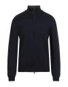 Daniele Fiesoli Man Cardigan Navy Size L Virgin Wool