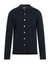 Daniele Fiesoli Man Cardigan Navy Size Xl Cotton In Blue