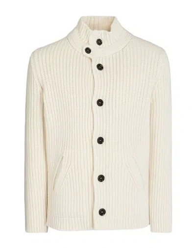 Daniele Fiesoli Man Cardigan Off White Size M Merino Wool, Polyamide