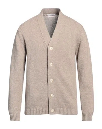 Daniele Fiesoli Man Cardigan Sand Size L Cashmere In Neutral