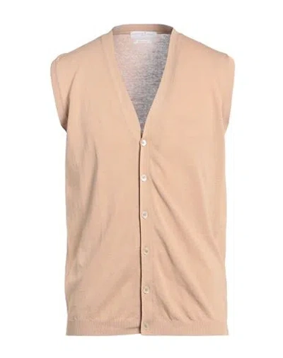 Daniele Fiesoli Man Cardigan Sand Size Xl Cotton In Beige