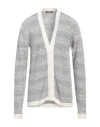 Daniele Fiesoli Man Cardigan White Size L Linen, Cotton, Polyamide In White