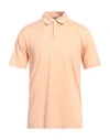 Daniele Fiesoli Man Polo Shirt Apricot Size L Cotton In Orange