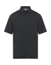 Daniele Fiesoli Man Polo Shirt Black Size L Cotton