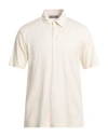 Daniele Fiesoli Man Polo Shirt Cream Size L Cotton In White