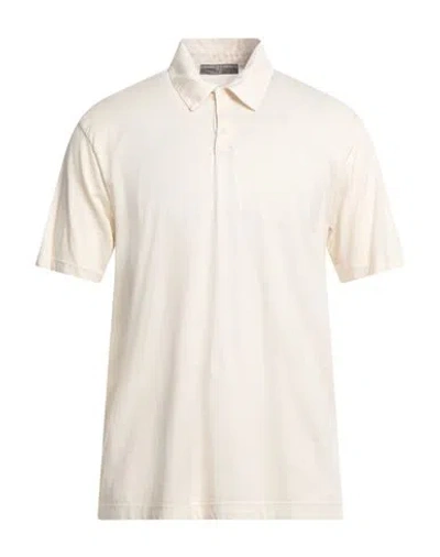 Daniele Fiesoli Man Polo Shirt Cream Size L Cotton In White