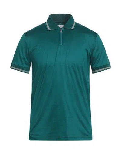 Daniele Fiesoli Man Polo Shirt Green Size L Cotton