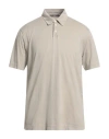 Daniele Fiesoli Man Polo Shirt Grey Size L Cotton