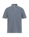 Daniele Fiesoli Man Polo Shirt Grey Size L Cotton In Gray