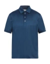 Daniele Fiesoli Man Polo Shirt Navy Blue Size Xxl Cotton In Blue