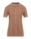Daniele Fiesoli Man Shirt Brown Size S Cotton