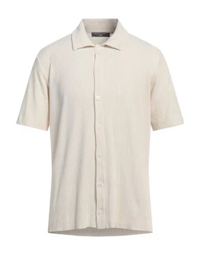 Daniele Fiesoli Man Shirt Cream Size L Cotton In White