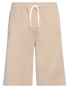 Daniele Fiesoli Man Shorts & Bermuda Shorts Beige Size Xl Cotton, Elastane In Beige